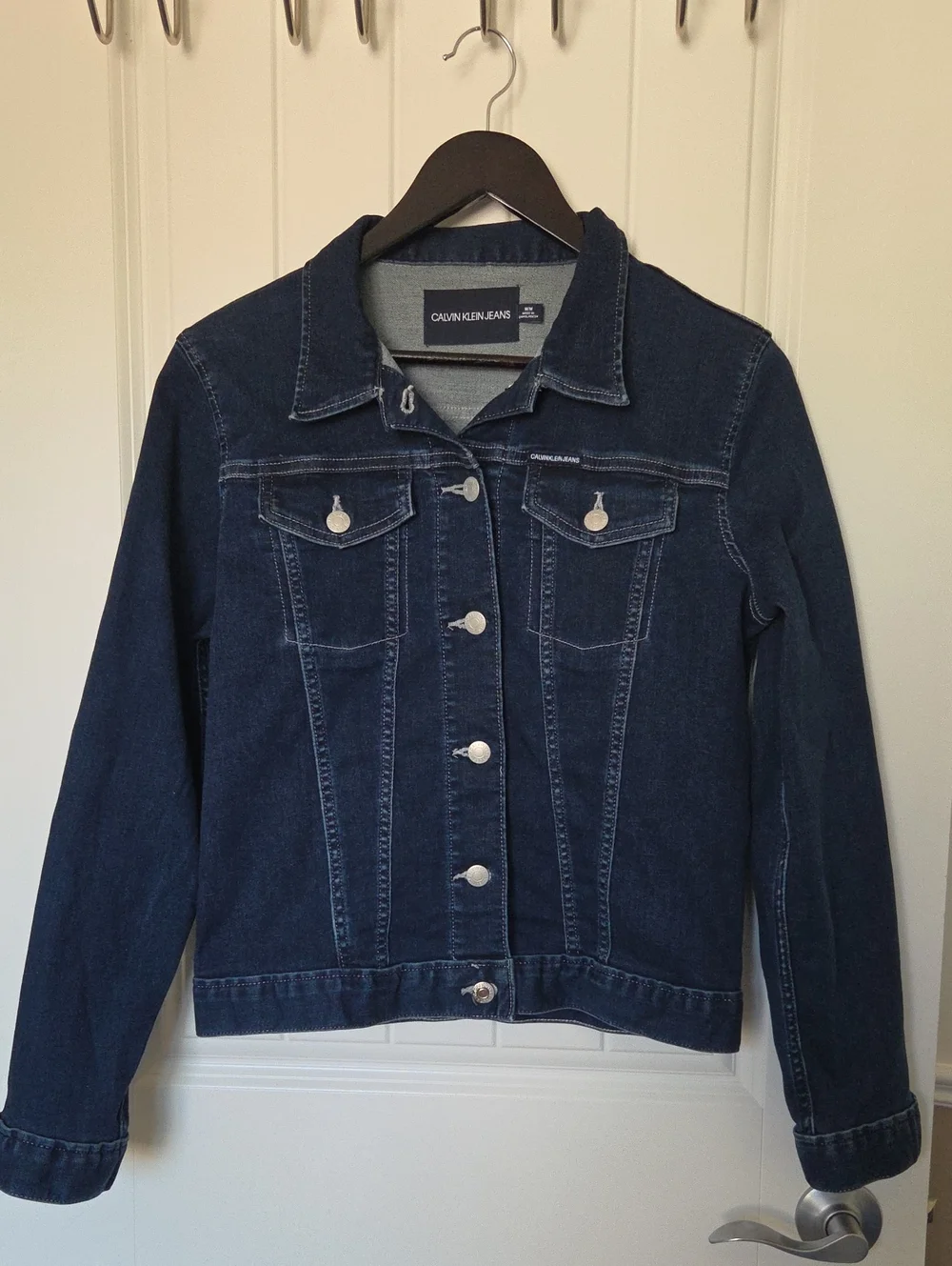 Calvin Klein Navy Denim Jacket (size M) - Picture 1 of 7